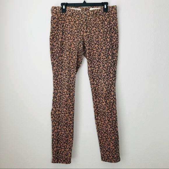 Anthropologie Pilcro & Letterpress Foliage Corduroy High Rise Serif Pants sz 30 - Picture 2 of 9